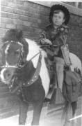 Seven year old Charlene Campanale taking her 10-cent pony ride, several years before the fire. (Photo Courtesy of Charlene Jancik)
